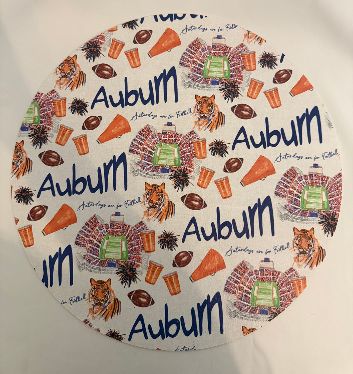 Auburn Vinyl Placemat | Auburn University Game Day Table Decor