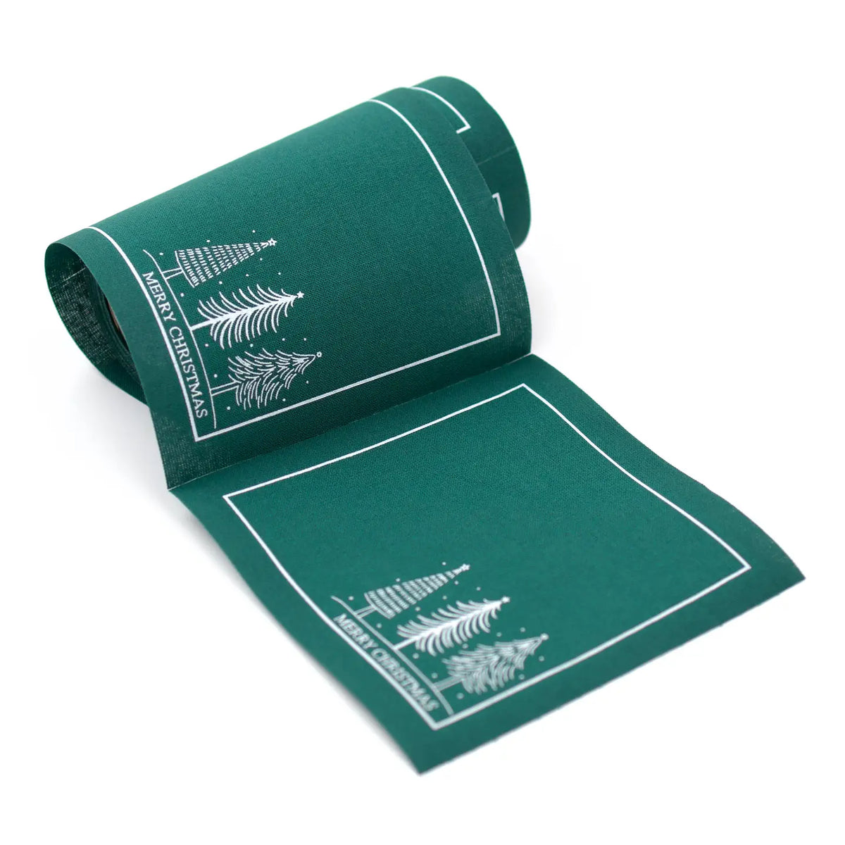 Whispering Pines Cotton Cocktail Napkins | Holiday Table Decor