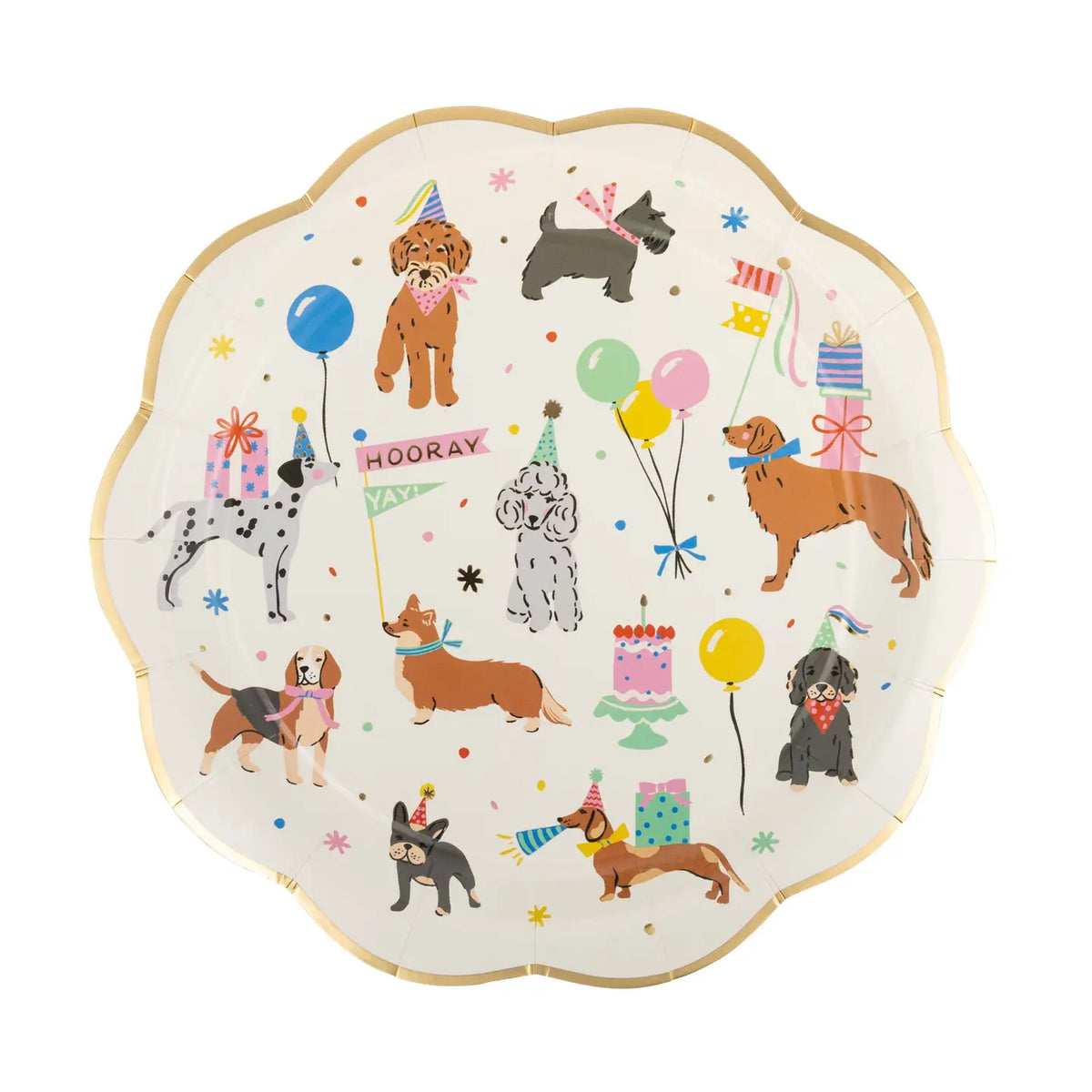 Dog Paper Party Plates | Cute Dog-Themed Party Plates