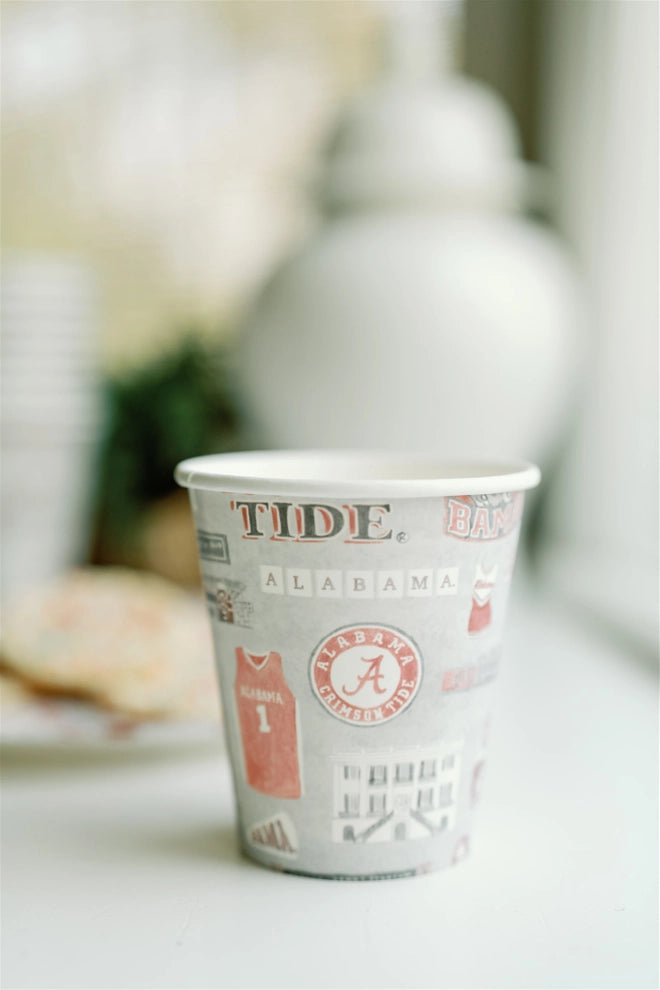 University of Alabama Paper Cup Pack | Alabama Game Day Tableware