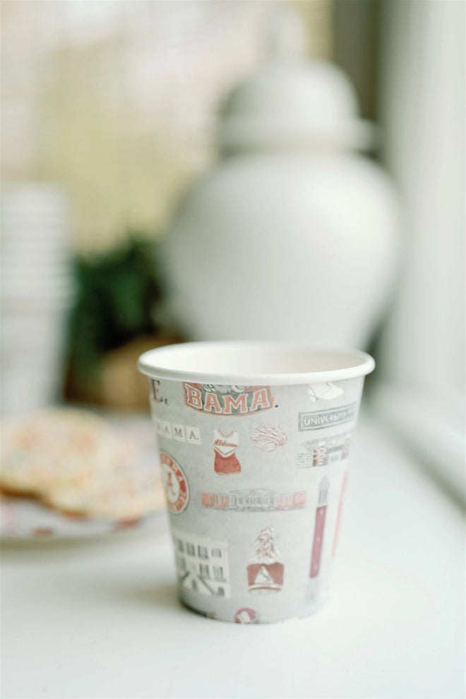University of Alabama Paper Cup Pack | Alabama Game Day Tableware