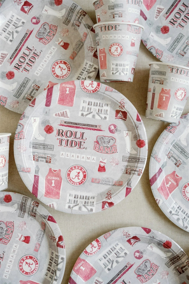 University of Alabama Paper Plate Pack | Alabama Game Day Tableware
