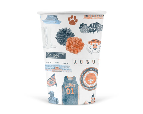 Auburn University Paper Cup Pack | Auburn Game Day Tableware
