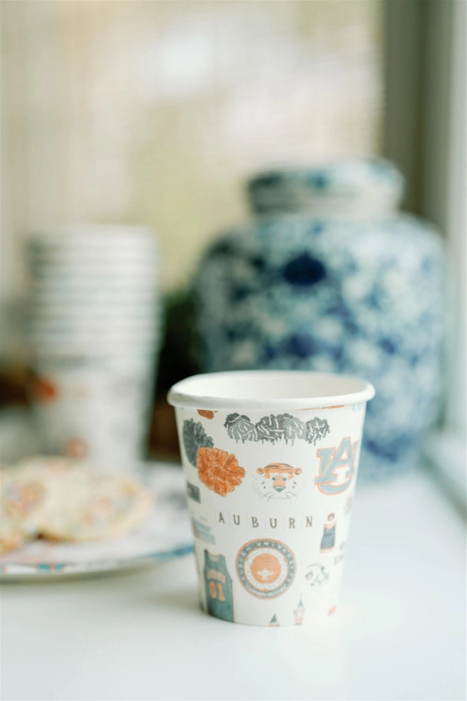 Auburn University Paper Cup Pack | Auburn Game Day Tableware