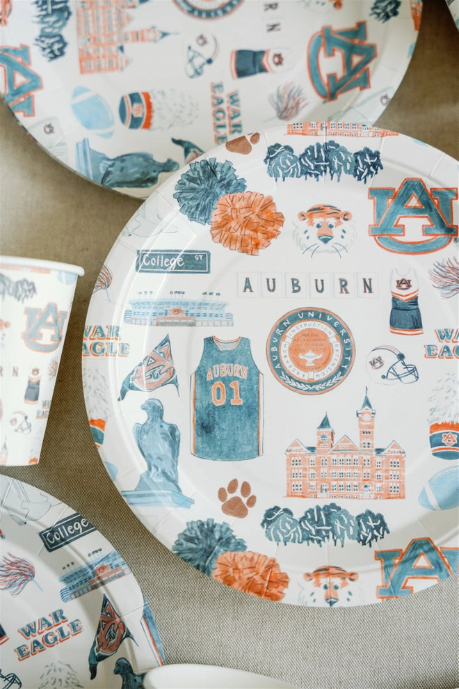 Auburn University Paper Plate Pack | Auburn Game Day Tableware
