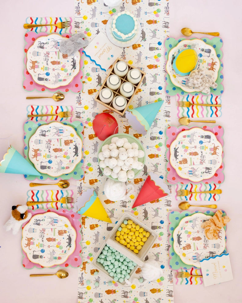 Dog Party Table Runner | Dog Birthday & Pet Party Decor