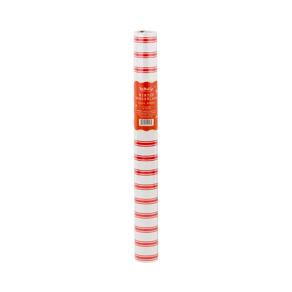 Red Striped Table Runner | Festive Table Decor & Entertaining