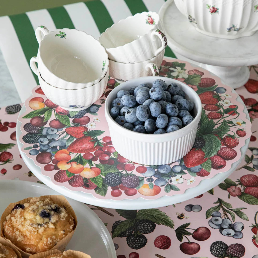 Wild Berry Serving Papers | Hosting