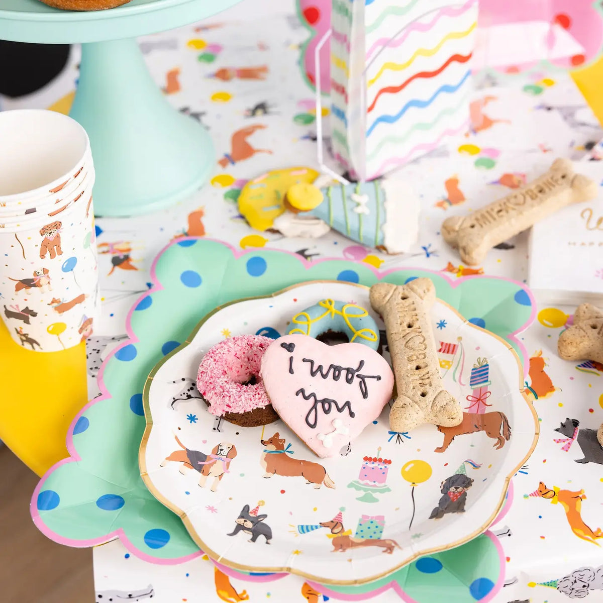 Dog Paper Party Plates | Cute Dog-Themed Party Plates